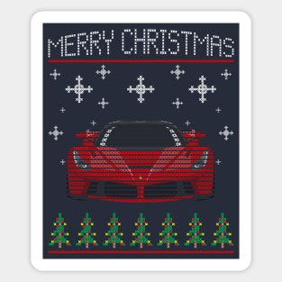 Ferrari Christmas Sticker